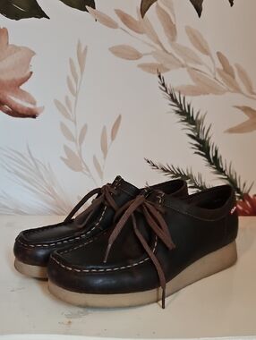 Clarks Originals Wallabee, Brown Beeswax Leather, 8, Eclectic, Boho